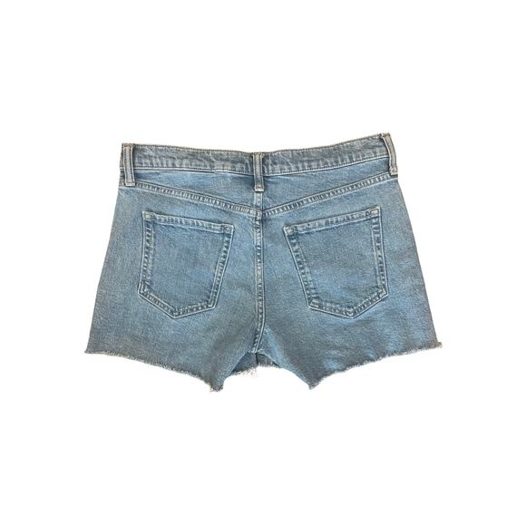 Banana Republic Premium Denim Mid-Rise Cutoff Shorts Size 28 – Light Wash Shorts - Picture 2 of 3